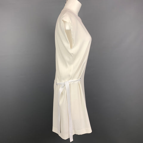 RAG &amp; BONE Taille S Robe Etta sans manches en mélange de triacétate blanc