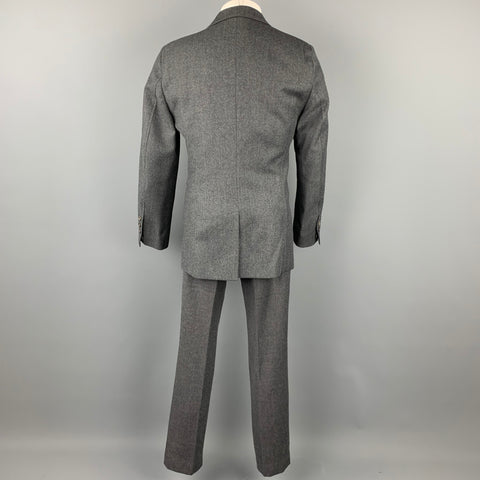 CoSTUME NATIONAL Size 38 R Dark Gray Wool Peak Lapel Suit