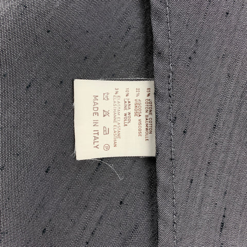 CoSTUME HOMME Talla 40 Chaqueta con botones en mezcla de algodón texturizado gris