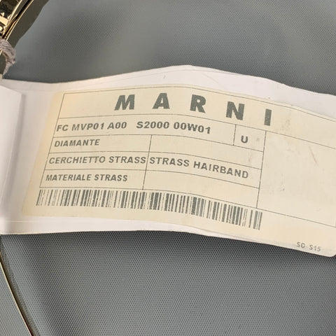 MARNI Black & Gold Diamante Rhinestones Headband