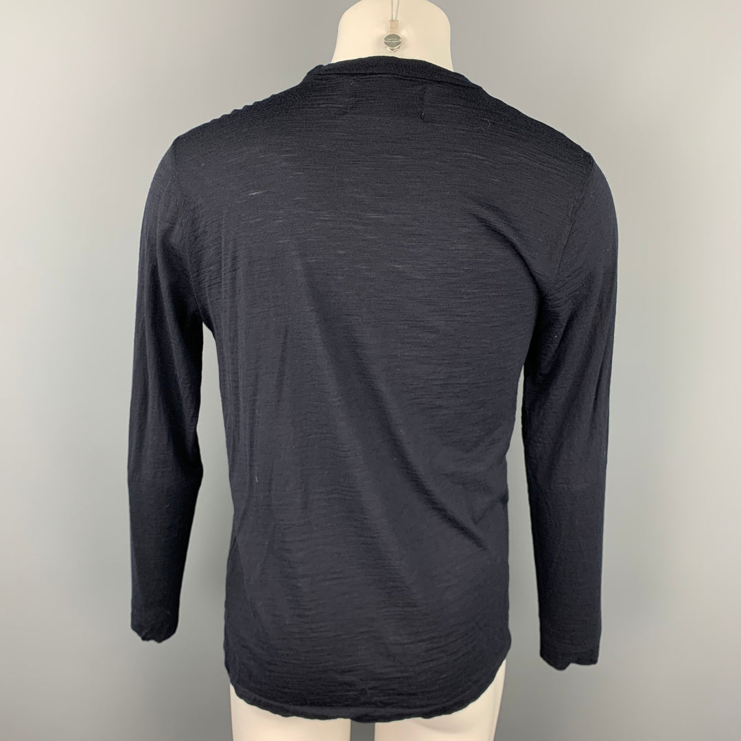 OUR LEGACY Size M Navy Merino Wool Crew-Neck Pullover Sweater