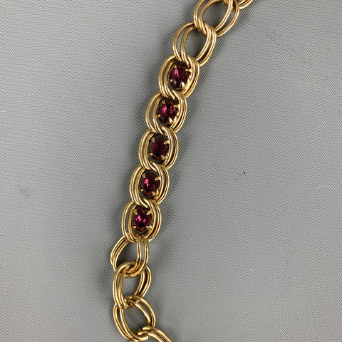 GIVENCHY Collar de metal con eslabones de cadena en tono dorado
