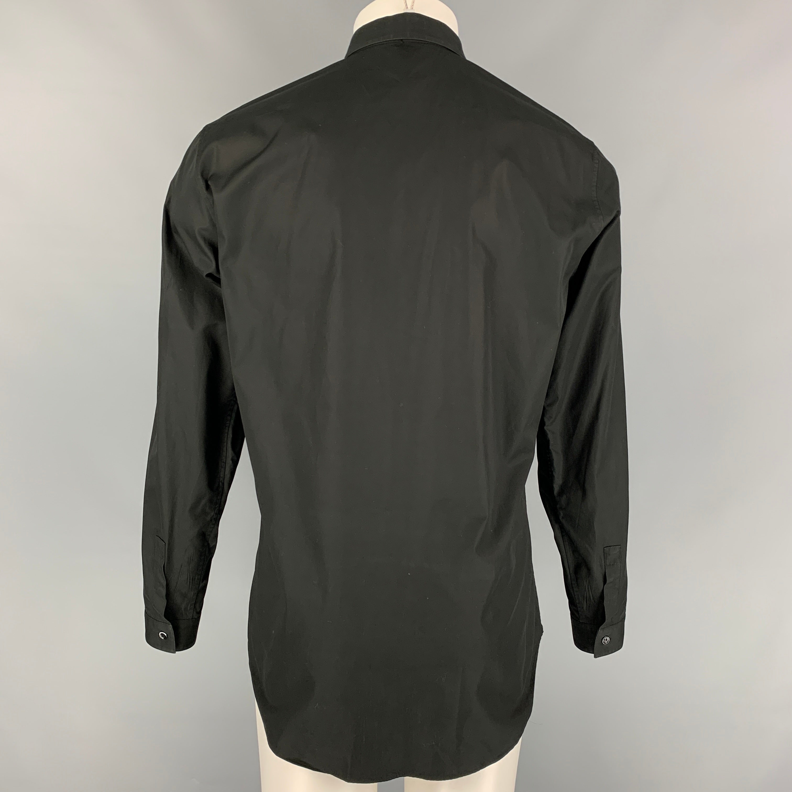 DIOR HOMME Size M Black Cotton Long Sleeve Shirt – Sui Generis