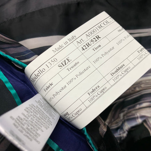 PAUL SMITH Kensington Fit Size 42 Regular Black Velvet Notch Lapel Sport Coat