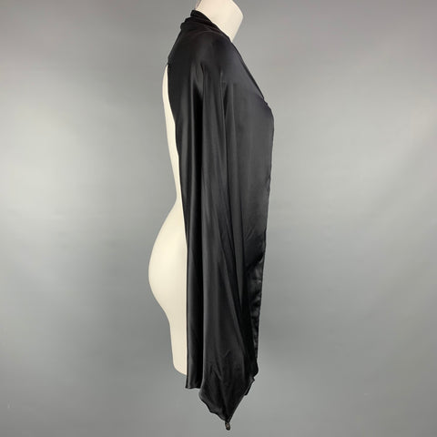 JEAN PAUL GAULTIER FEMME Taille Unique Noir Satin Manches Oversize