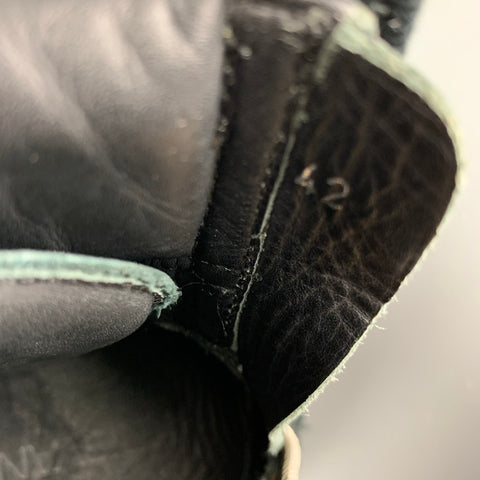KRIS VAN ASSCHE Size 9 Black Solid Leather Boots