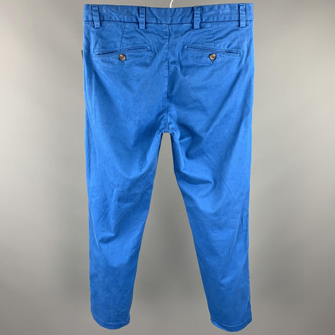 BROOKS BROTHERS Size 31 Blue Cotton Zip Fly Casual Pants