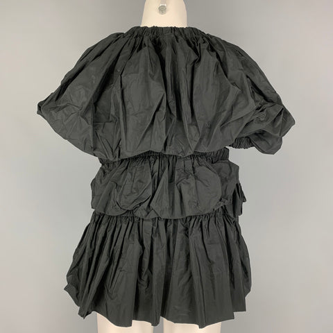 DRIES VAN NOTAN SS 20 Talla XS Chaqueta de tafetán de poliéster negra