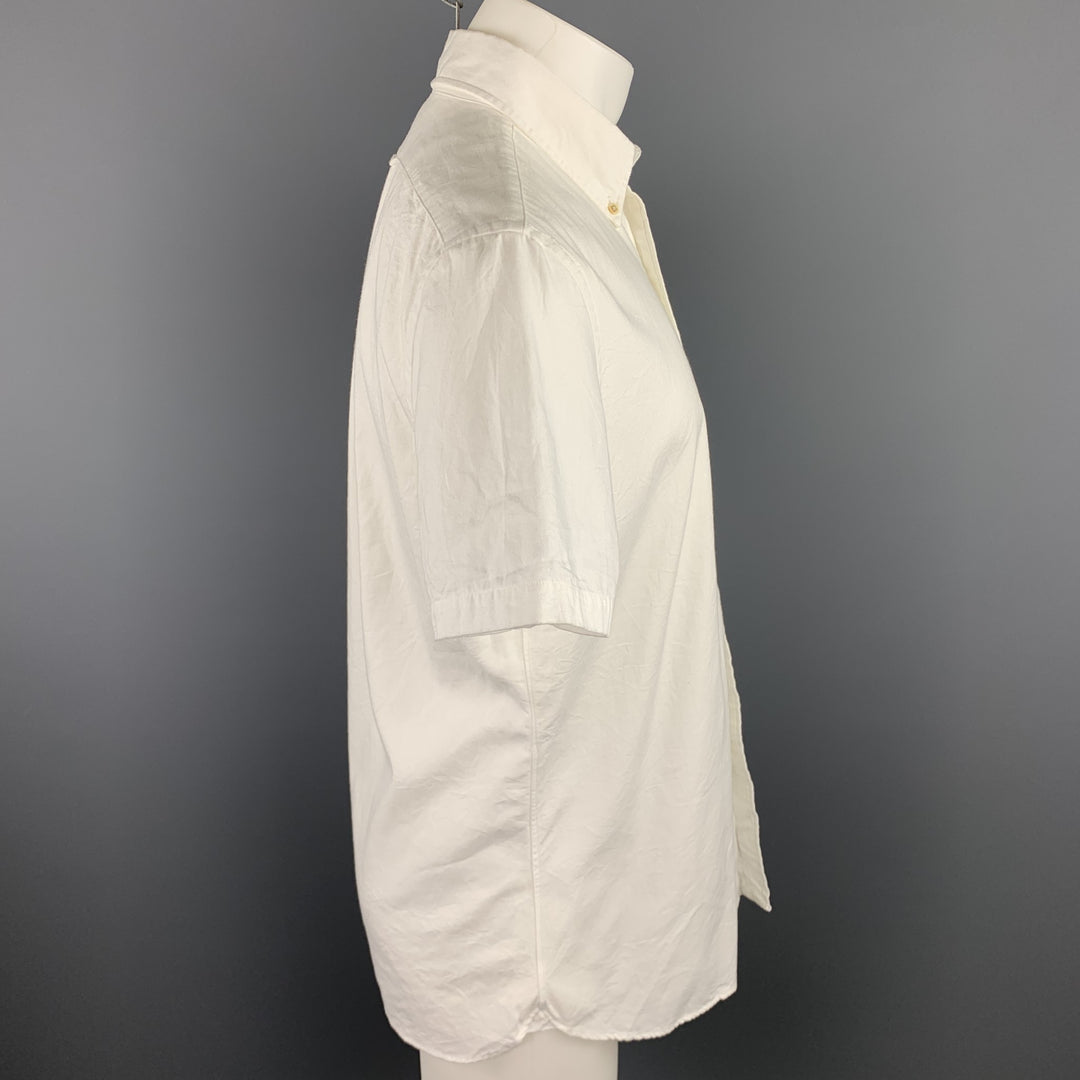 UNIONMADE Taille M Chemise à manches courtes boutonnée en coton blanc