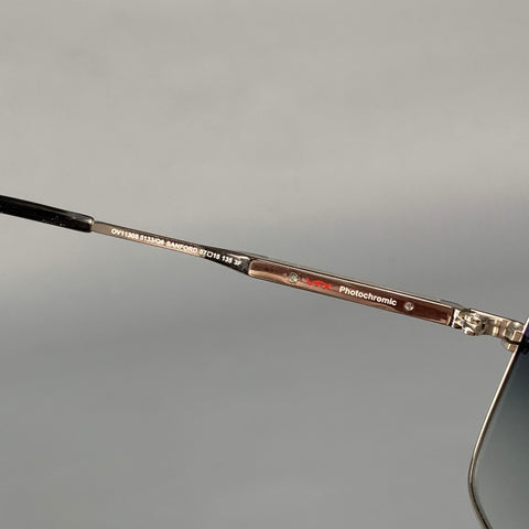 OLIVER PEOPLES Silver & Blue Metal Sanford Sunglasses