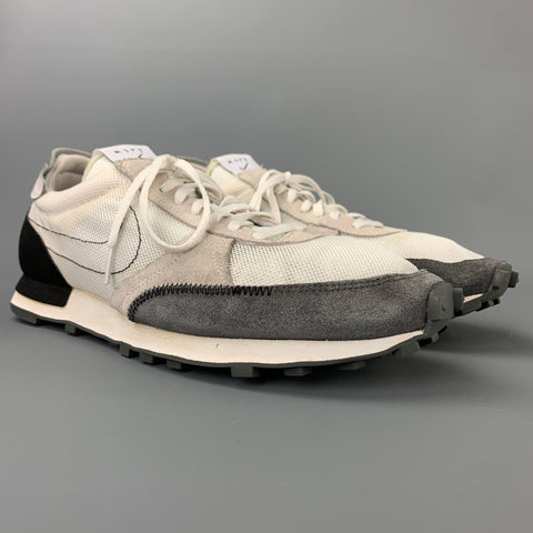 Zapatillas NIKE DBreak Type talla 10.5 de ante de malla blanca y gris