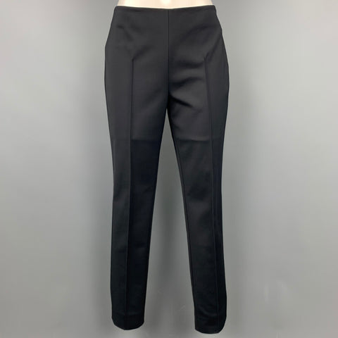 AKRIS Size 6 Black Narrow Leg Dress Pants