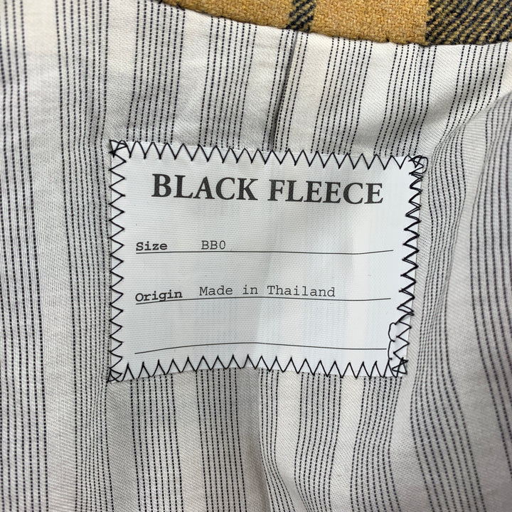 BLACK FLEECE Size 36 Multi-Color Plaid Wool Notch Lapel Suit