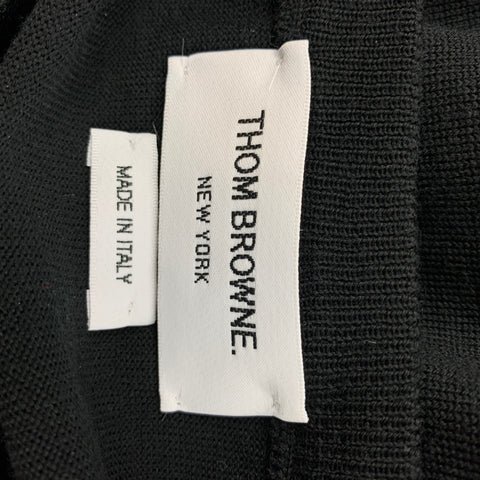THOM BROWNE Size L Black Crew-Neck Pullover