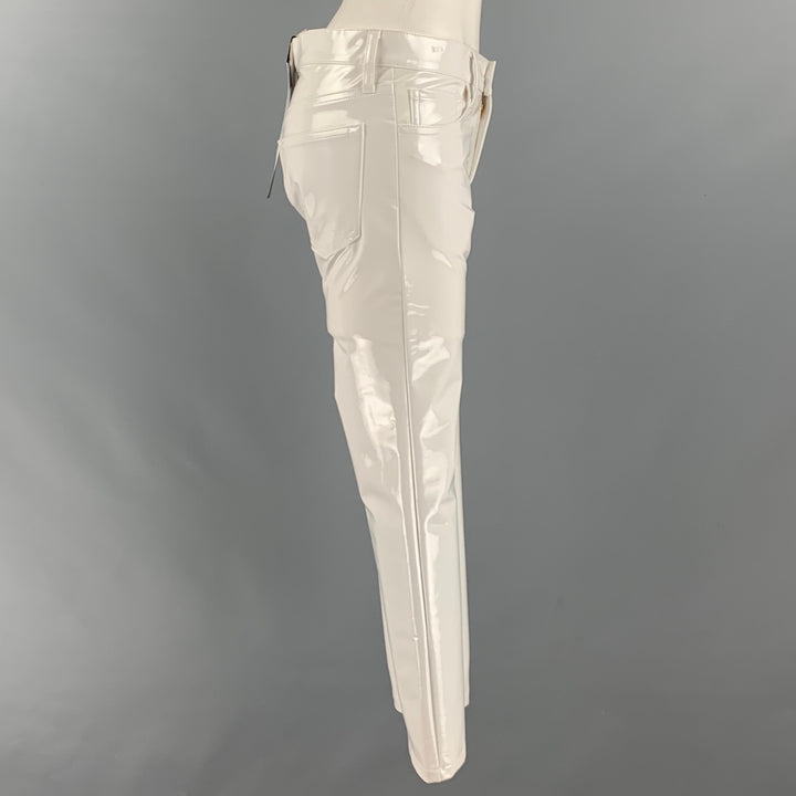 JUNYA WATANABE Size S White Polyester Solid Jean Cut Casual Pants