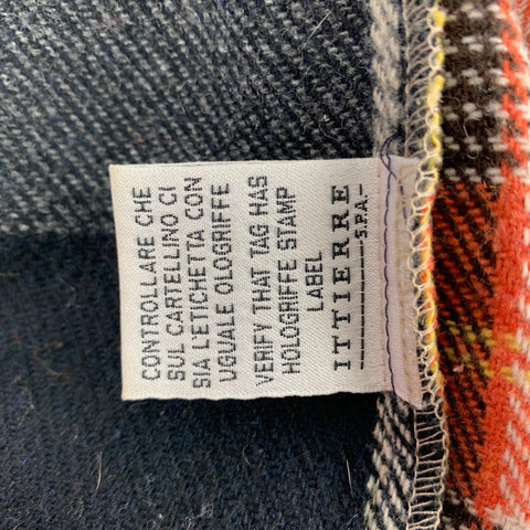 D&G by DOLCE & GABBANA Size 50 Multi-Color Plaid Zip Up Jacket