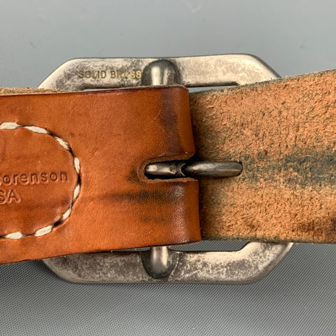 KENTON SORENSON Size 32 Tan Leather Belt