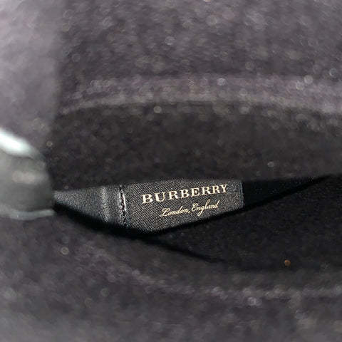BURBERRY Talla 8 Botas en punta de punto de nailon negro