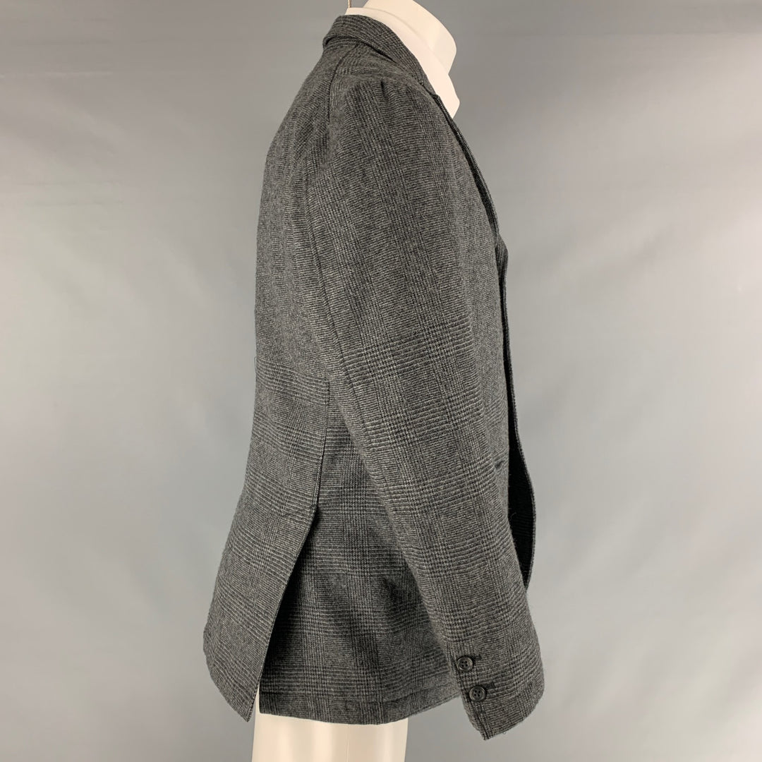 ENGINEERED GARMENTS Size S Grey Black Glenplaid Wool Sport Coat