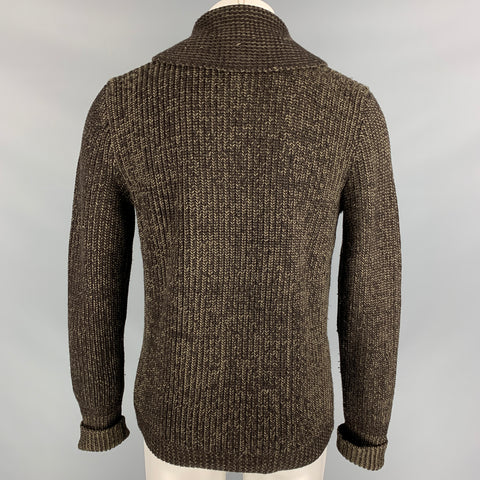 RRL by RALPH LAUREN Size M Brown & Olive Knitted Wool Jacket