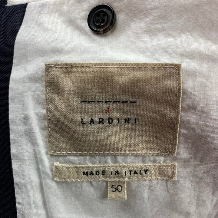 WOOSTER + LARDINI Size 40 Navy Wool Short Sleeve Notch Lapel Sport Coat