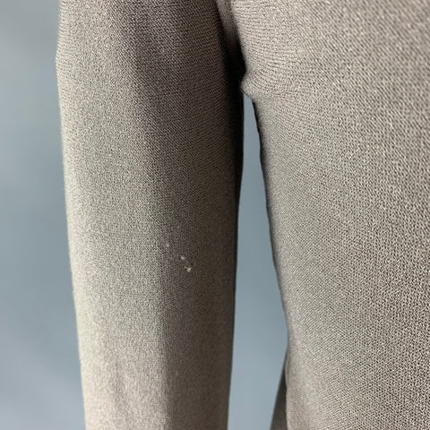 GIORGIO ARMANI Talla 6 Jersey liso de poliéster y viscosa gris