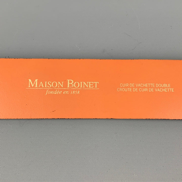 MAISON BOINET Waist Size 28 Black Calf hair Belt