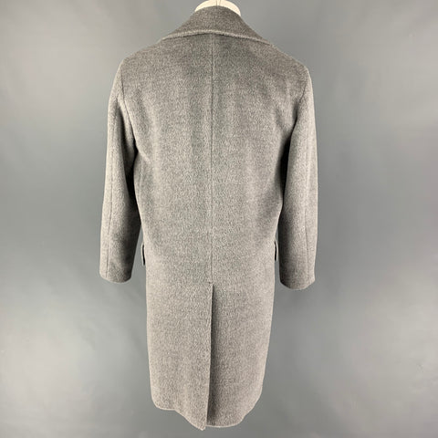 THEORY Size XS Light Grey Textured Baby Alpaca Wool Coat