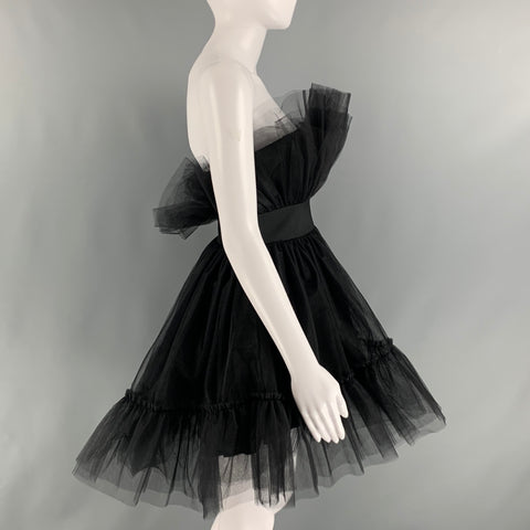 katie may mini dress KATIE MAY Size S Black Nylon Polyester Tulle Mini Dress – Sui Generis Designer Consignment