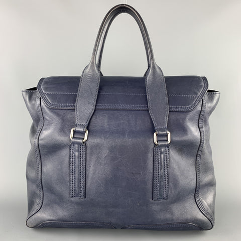 3.1 PHILLIP LIM Blue Soft leather Pashli Top Handles Bag