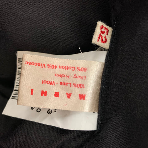 MARNI Size 36 Black Lana Wool Dress Pants