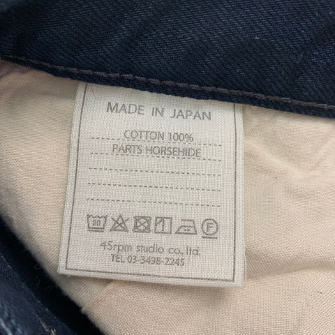 45rpm Size 36 Indigo Denim Button Fly Jeans