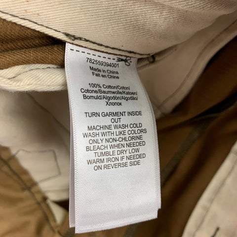 RRL by RALPH LAUREN Size 36 Rust Cotton Casual Pants