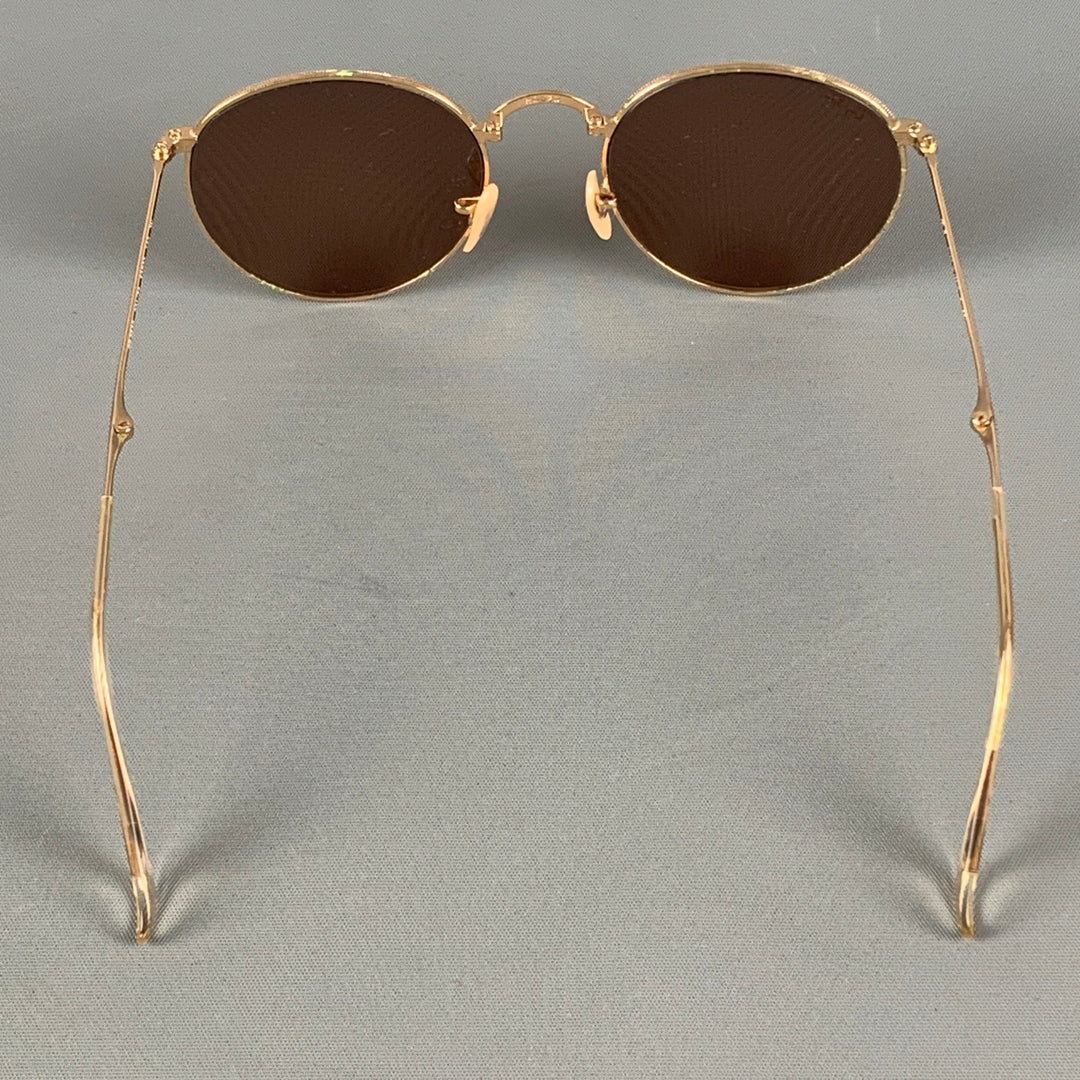RAY-BAN Gold Rose Metal Collapsible Sunglasses – Sui Generis  display picture 2