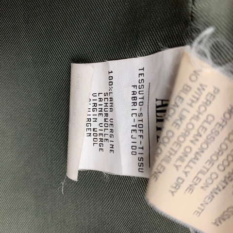 CHEAP and CHIC by MOSCHINO Size 10 Green Orange Virgin Wool Windowpane Jacket Blazer