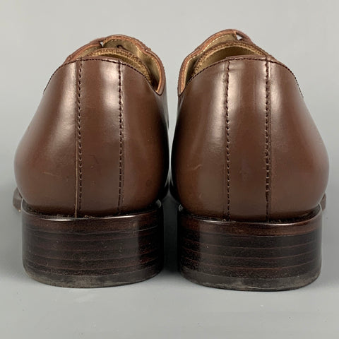 JIL SANDER Size 6.5 Brown Leather Lace Up Shoes