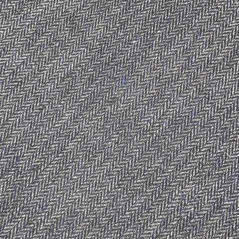DIRK BIKKEMBERGS Cravate à chevrons en coton bleu marine