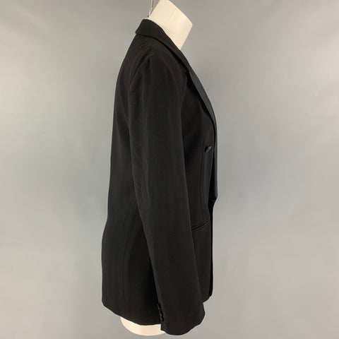 GIORGIO ARMANI Size L Black Wool Double Breasted Jacket
