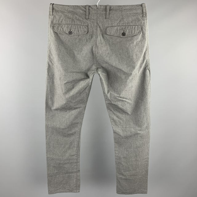 J. LINDEBERG Taille 32 Pantalon décontracté en coton gris foncé avec braguette zippée