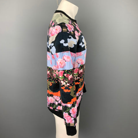 GIVENCHY Pre-Spring 2014 Size XS Multi-Color Print Cotton Crew-Neck Sweatshirt