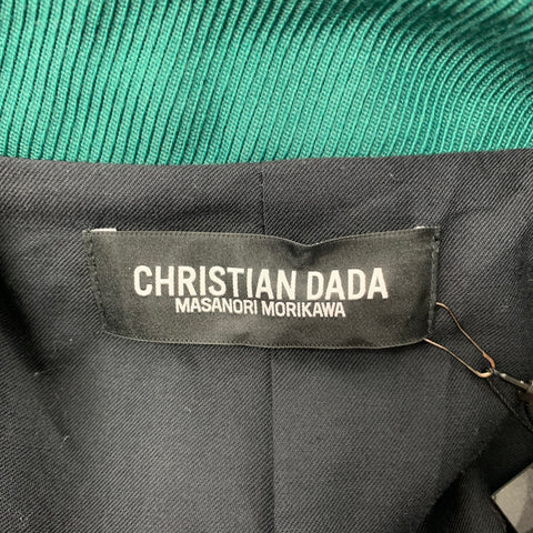 CHRISTIAN DADA Taille 36 Pardessus surdimensionné en laine et polyester vert
