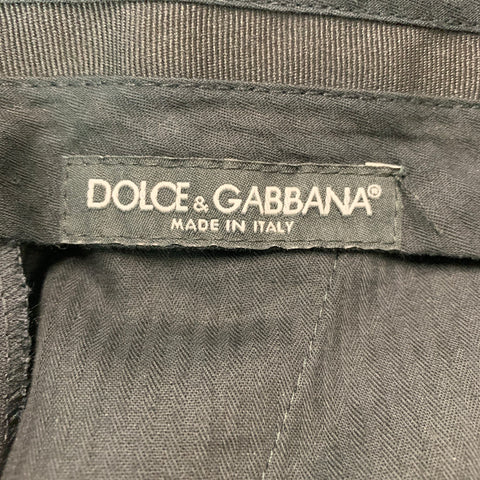DOLCE & GABBANA Size 30 Black Tuxedo Dress Pants