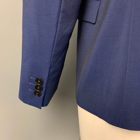 PS by PAUL SMITH Size 42 Navy Wool / Mohair Notch Lapel Sport Coat