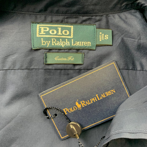 RALPH LAUREN Size S Navy Cotton Button Up Long Sleeve Shirt