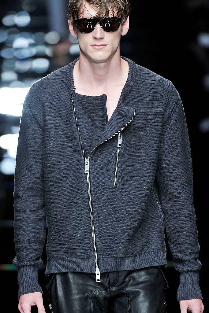 BURBERRY PRORSUM by Christopher Bailey Spring 2011 Size S Grey Merino Wool / Cotton Cardigan Jacket