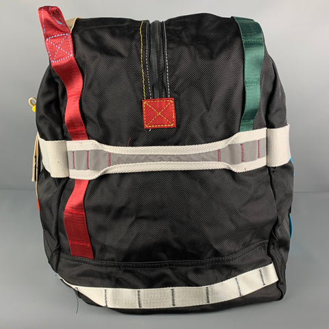 Sac bowling week-end en nylon multicolore noir ZARA