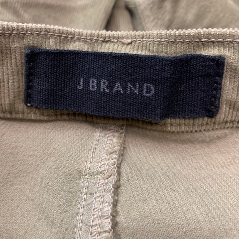J.BRAND Pantalon décontracté en velours côtelé vert taille 31
