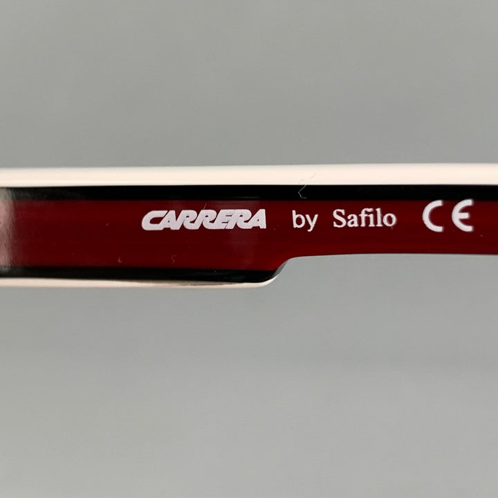CARRERA GRAND PRIX White Red Stripe Acetate Sunglasses