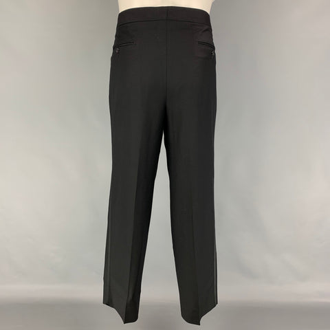 ERMENEGILDO ZEGNA for Neiman Marcus Size 38 Black Wool Suit