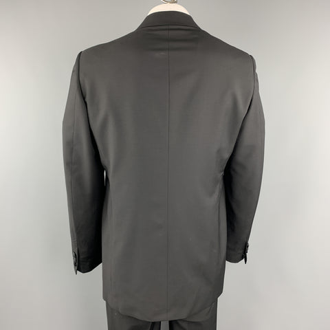 PRADA Size 46 Virgin Wool Mohair Blend Satin Peak Lapel Tuxedo